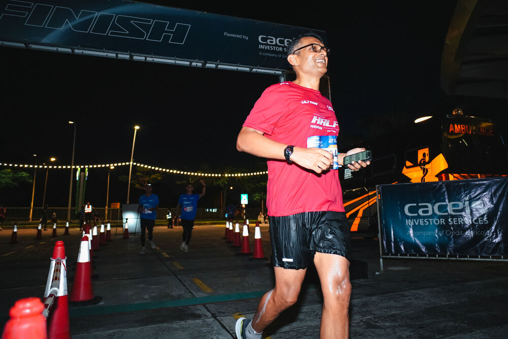 Tevan Manickam at the Ultron Half Marathon Powered by CACEIS
